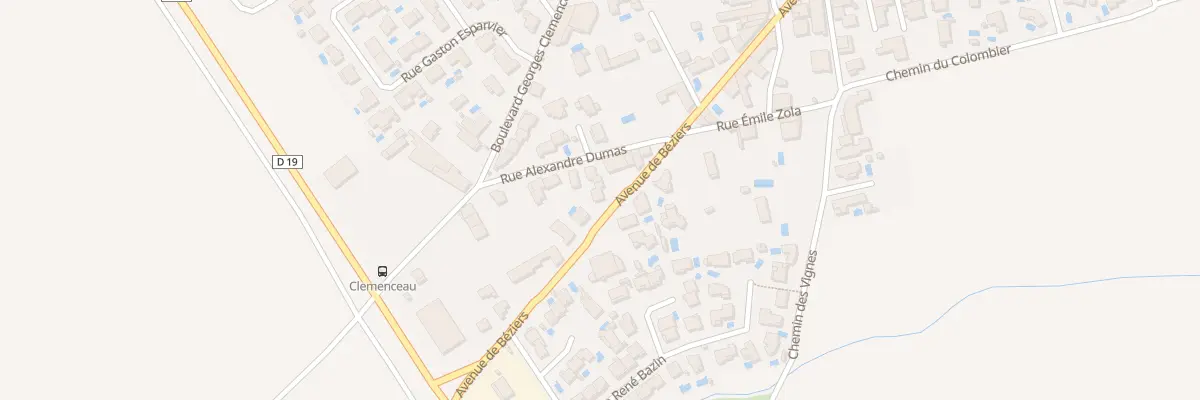 Plan du 58 Av de Beziers à Thézan-lès-Béziers