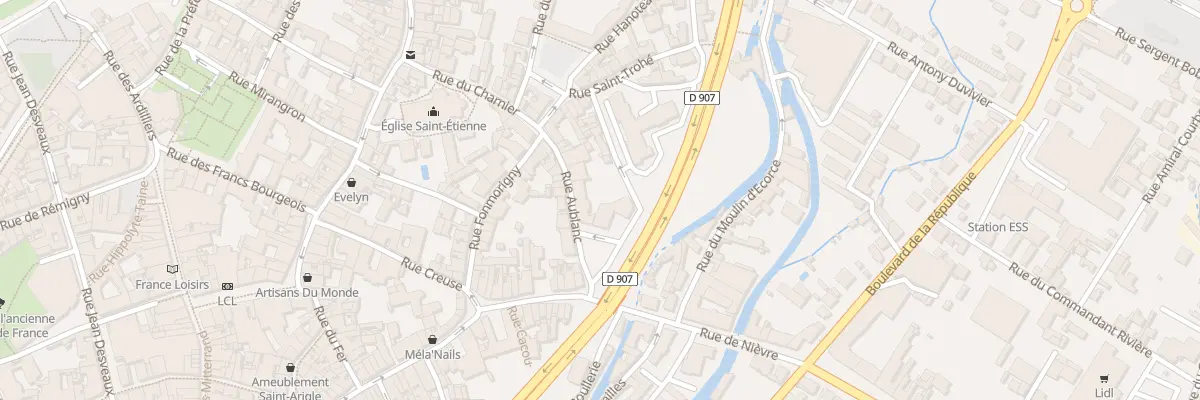 Plan du 13 Rue Aublanc à Nevers