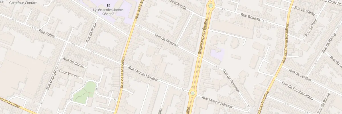 Plan du 50 Rue de Moscou à Tourcoing
