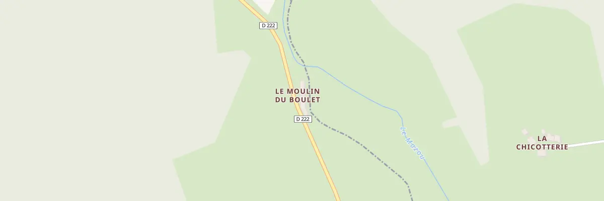 Plan du Moulin du Boulet à La Celle-sur-Nièvre