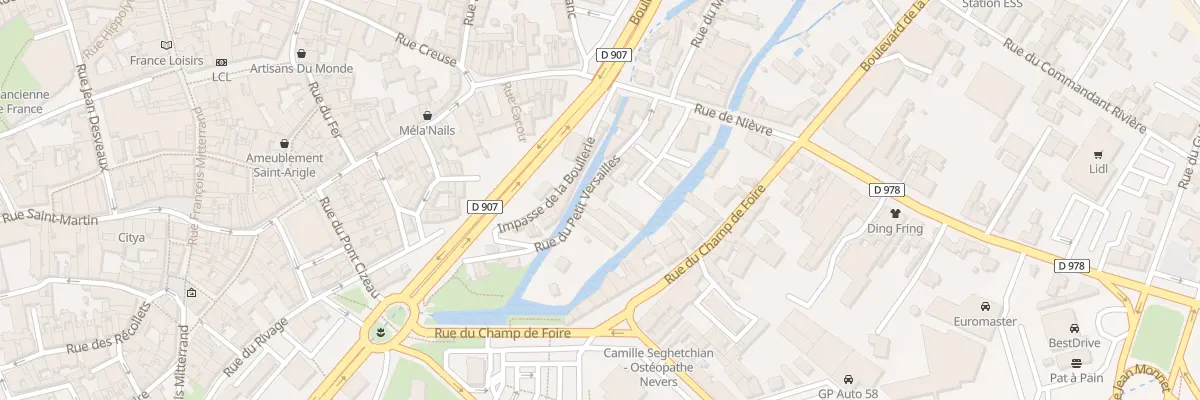 Plan du 9 Rue du Petit Versailles à Nevers