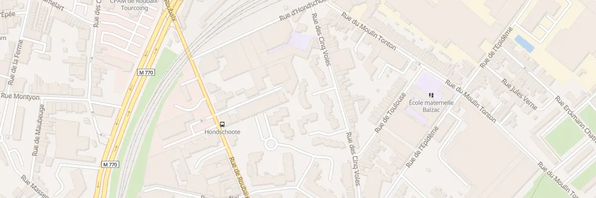 Plan du 28 Rue des Cinq Voies à Tourcoing