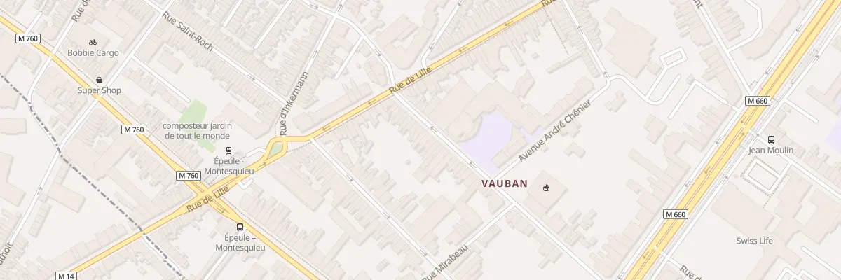 Plan du 18 Rue Colbert à Roubaix