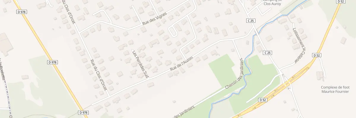 Plan du 20 Rue de l’Auzon à Orcet