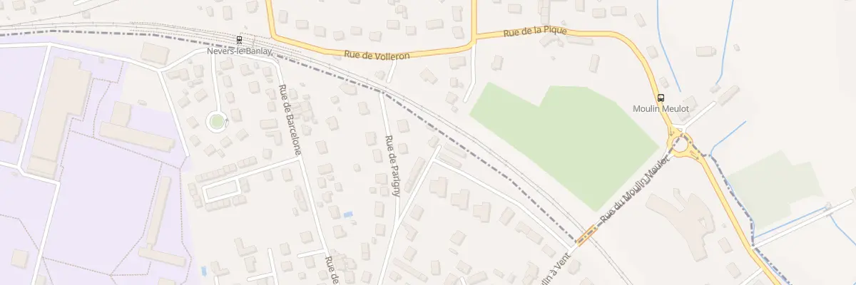 Plan du 127 Rue de Parigny à Nevers