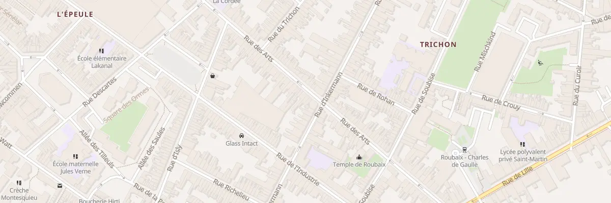 Plan du 51 Rue des Arts à Roubaix