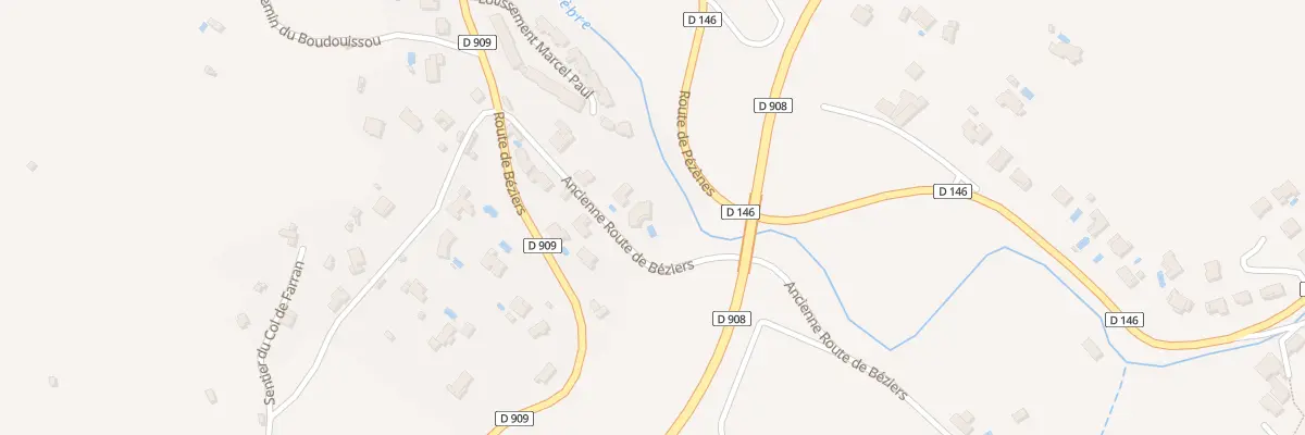 Plan du 6 Ancienne Route de Beziers à Bédarieux