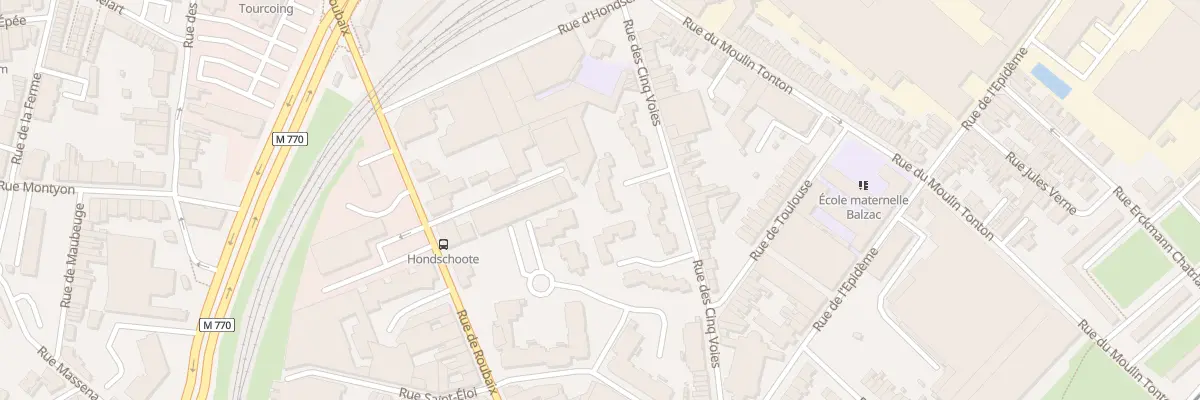 Plan du 30 Rue des Cinq Voies à Tourcoing