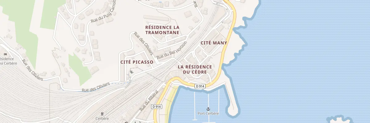 Plan du 2 Rue Pasteur à Cerbère
