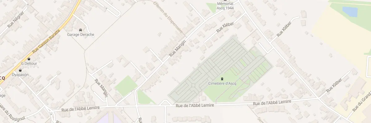 Plan du 38 Rue Mangin à Villeneuve-d’Ascq