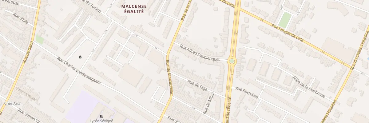 Plan du 21 Rue Alfred Desplanques à Tourcoing