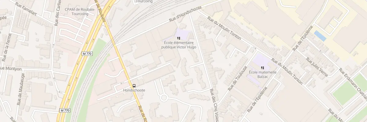 Plan du 24 Rue des Cinq Voies à Tourcoing