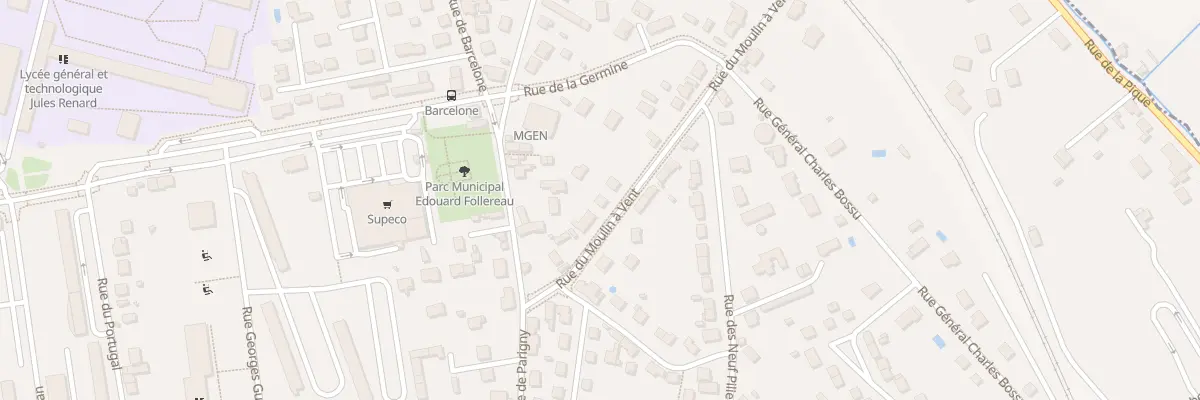 Plan du 7 Rue du Moulin à Vent à Nevers