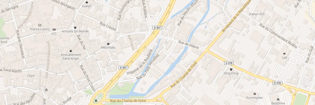 Plan du 4B Rue du Petit Versailles à Nevers