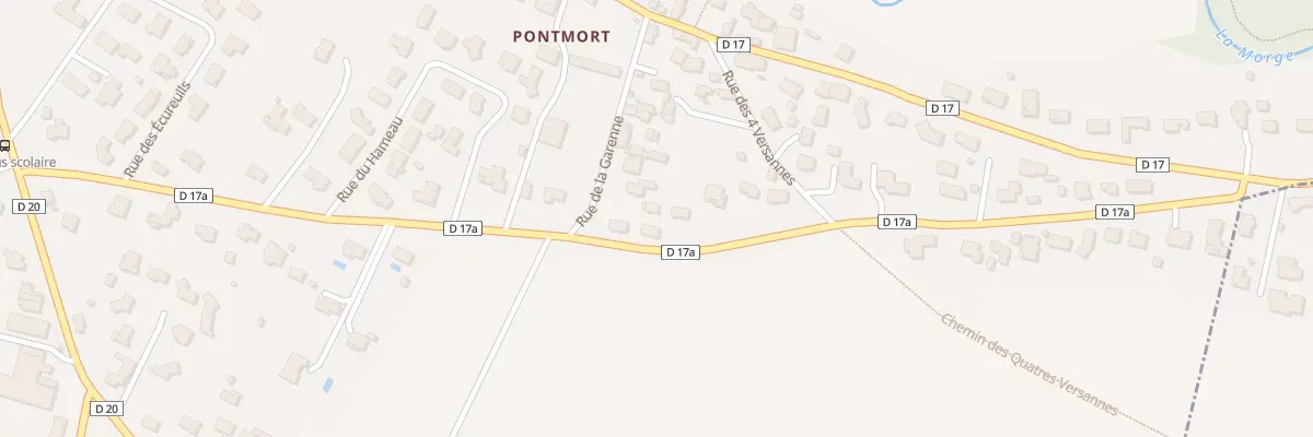 Plan du 13 Rue de la Garenne - Pontmort à Chambaron sur Morge