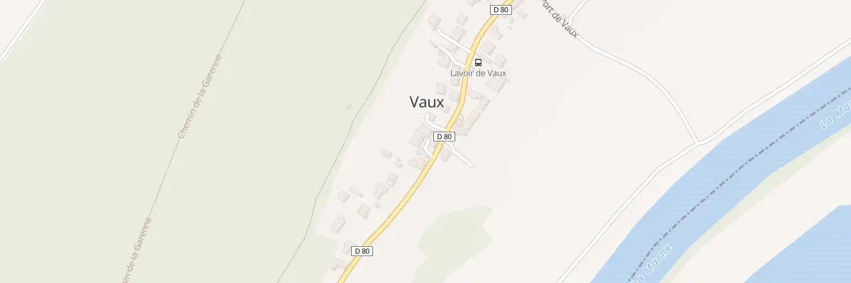 Plan du 91 Rue de Vaux à Chamigny
