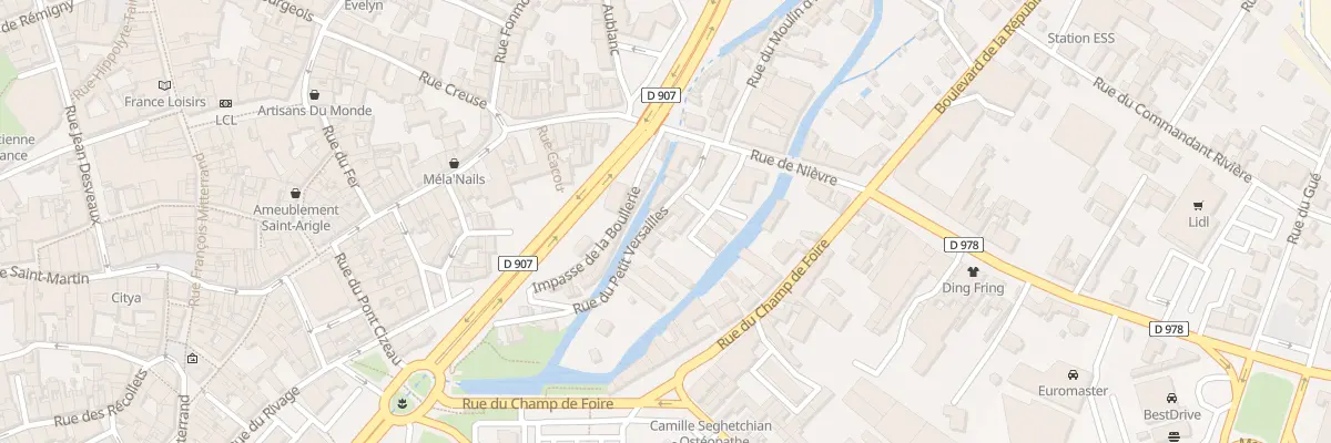 Plan du 5 Rue du Petit Versailles à Nevers