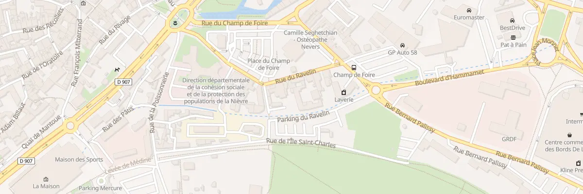 Plan du 4B Rue du Ravelin à Nevers