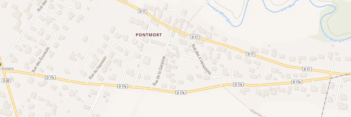 Plan du 3 Rue de la Garenne - Pontmort à Chambaron sur Morge