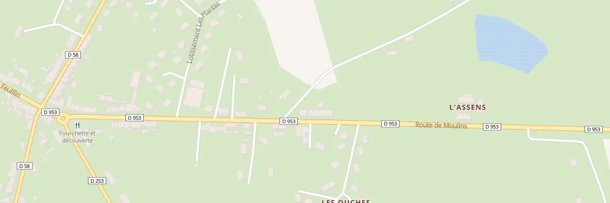 Plan du 33 Rte de Moulins à Saint-Menoux