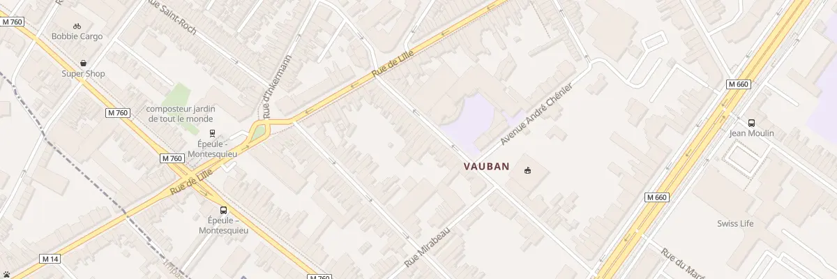 Plan du 28 Rue Colbert à Roubaix