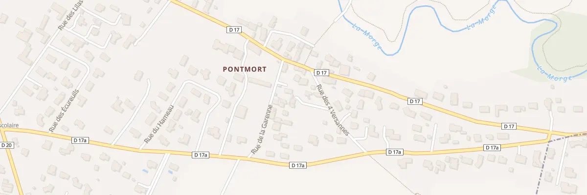 Plan du 5 Rue de la Garenne - Pontmort à Chambaron sur Morge