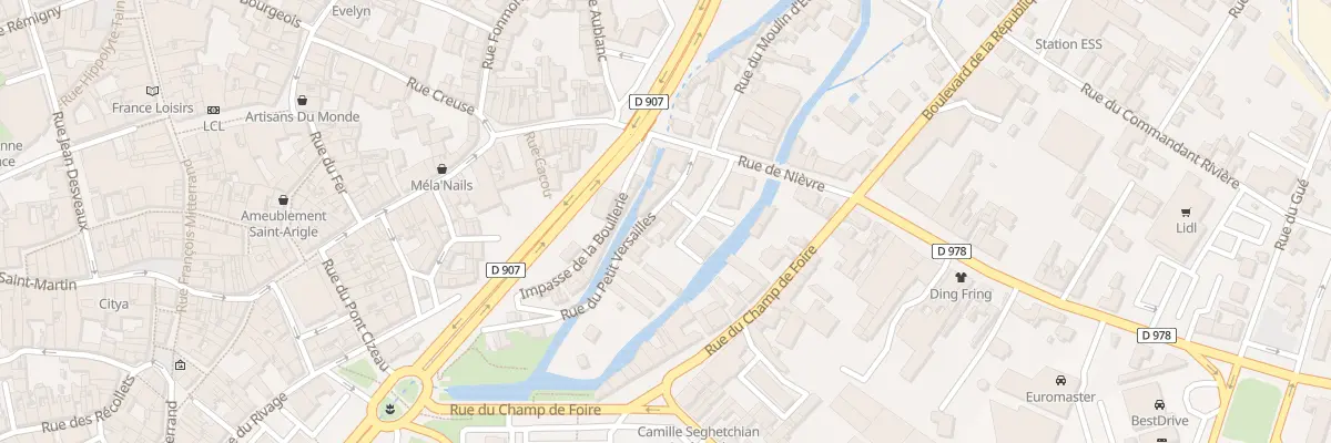 Plan du 3 Rue du Petit Versailles à Nevers