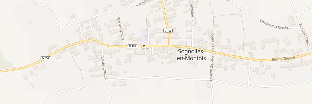 Plan du 1 Che des Murgers à Sognolles-en-Montois