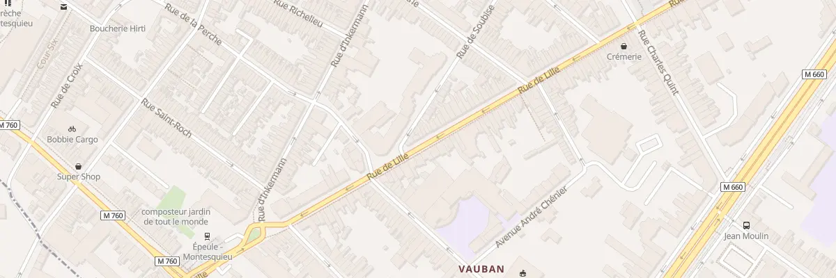 Plan du 164 Rue de Lille à Roubaix