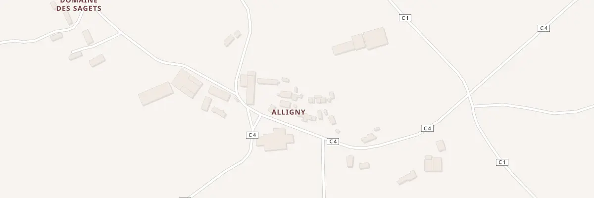 Plan du 33 Alligny à Tresnay