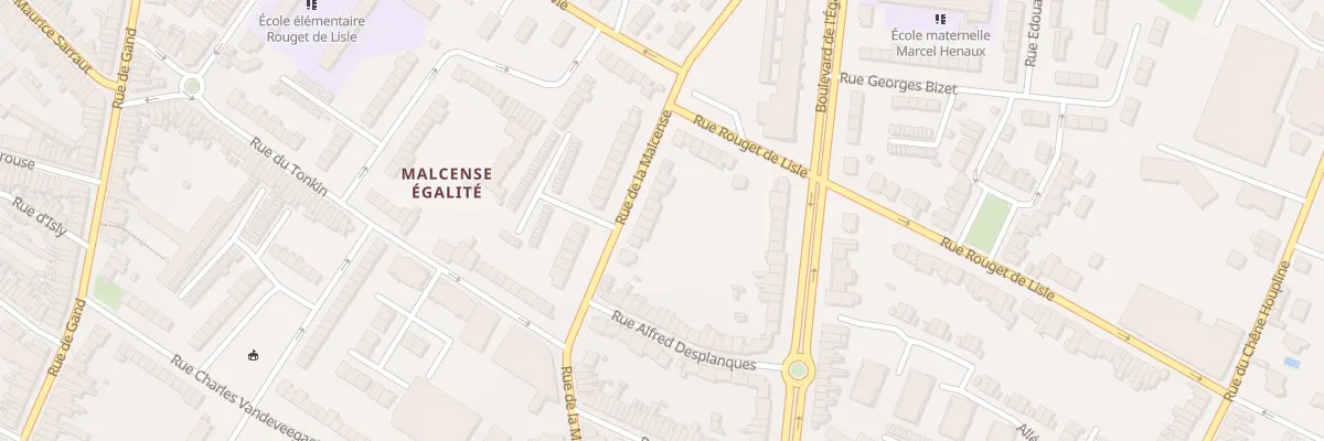 Plan du 268 Rue de la Malcense à Tourcoing