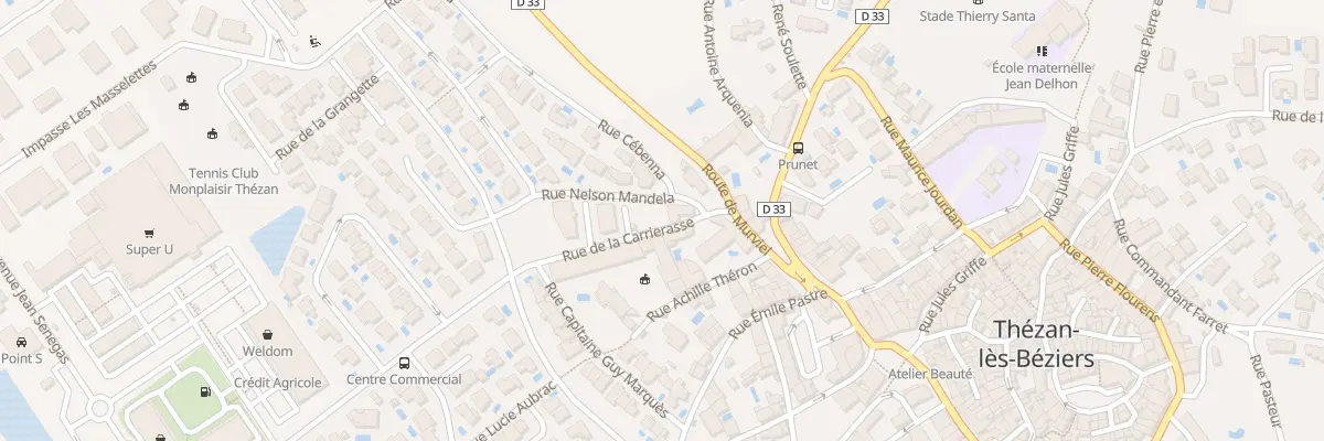 Plan du 6 Rue de la Carriérasse à Thézan-lès-Béziers