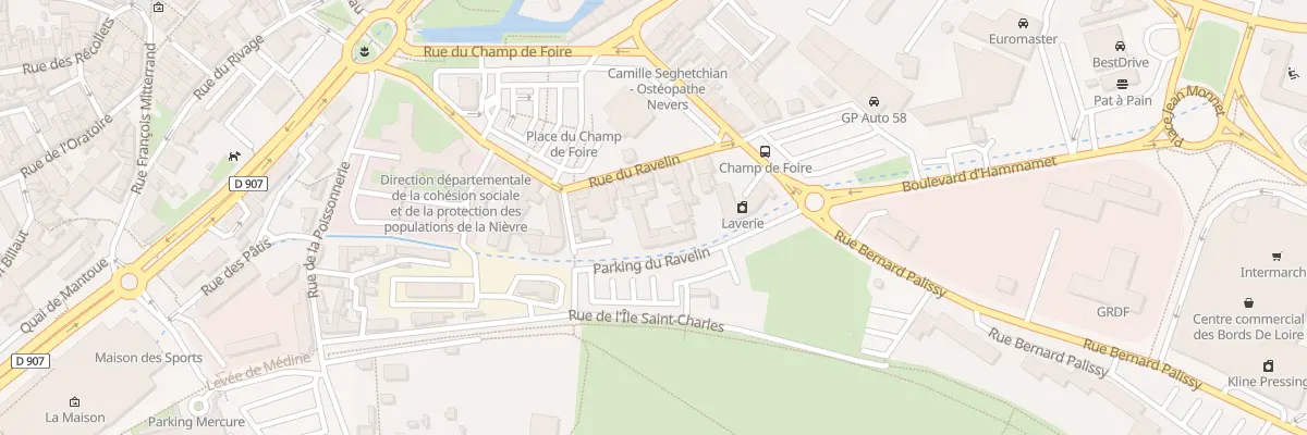 Plan du 6T Rue du Ravelin à Nevers