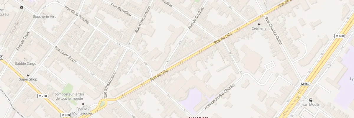 Plan du 156 Rue de Lille à Roubaix