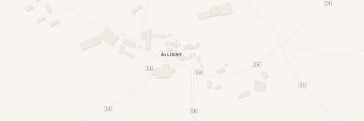 Plan du 32 Alligny à Tresnay