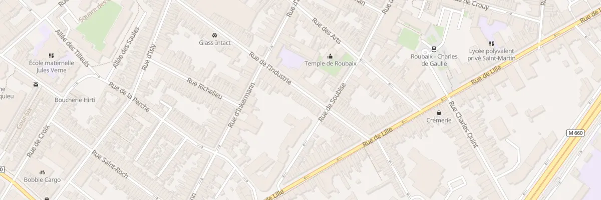 Plan du 35 Rue de l’Industrie à Roubaix