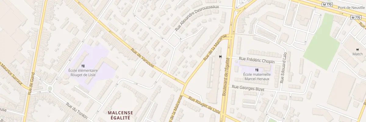 Plan du 12 Rue Alexandre Desrousseaux à Tourcoing