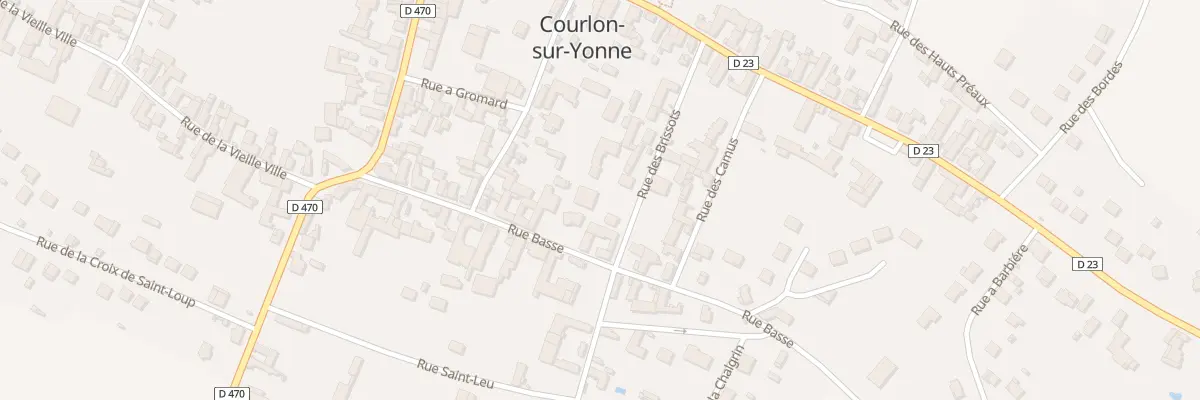 Plan du 24 Rue Basse à Courlon-sur-Yonne