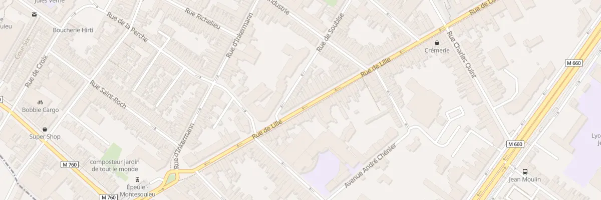 Plan du 154 Rue de Lille à Roubaix