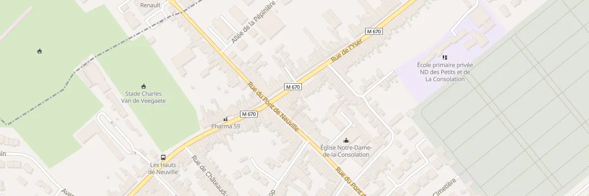 Plan du 10 Rue de l’Yser à Tourcoing