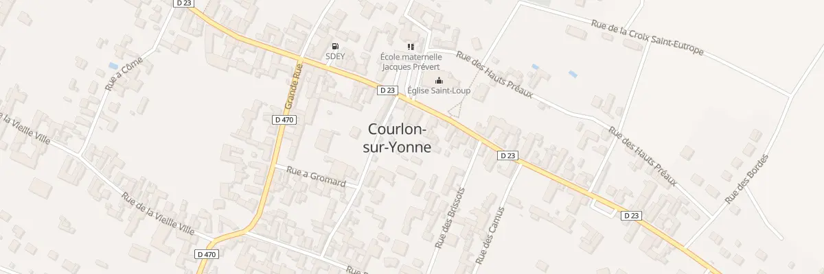 Plan du 17 Rue des Préaux à Courlon-sur-Yonne