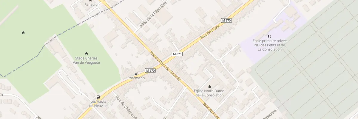 Plan du 12 Rue de l’Yser à Tourcoing