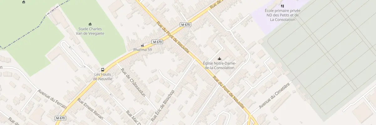 Plan du 59 Rue Eric de Bisschop à Tourcoing