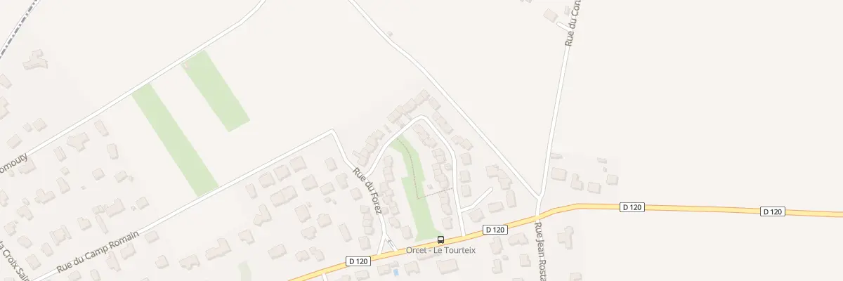 Plan du 23 Rue des Dômes à Orcet