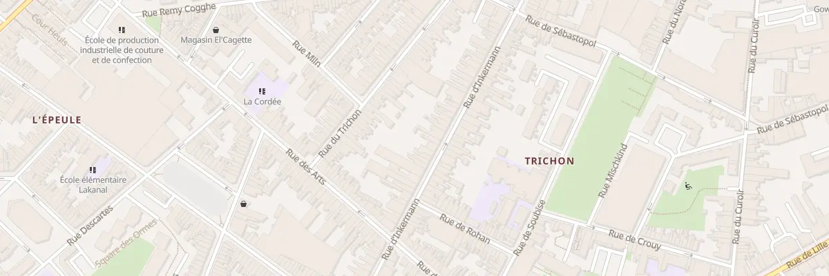 Plan du 52B Rue D’Inkermann à Roubaix