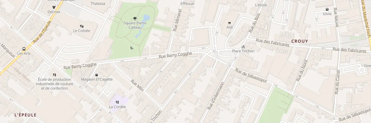 Plan du 11 Rue Rémy Cogghe à Roubaix