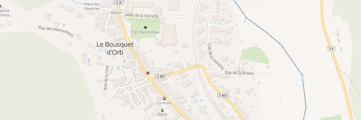 Plan du 27 Rue Roger Pons au Bousquet-d’Orb