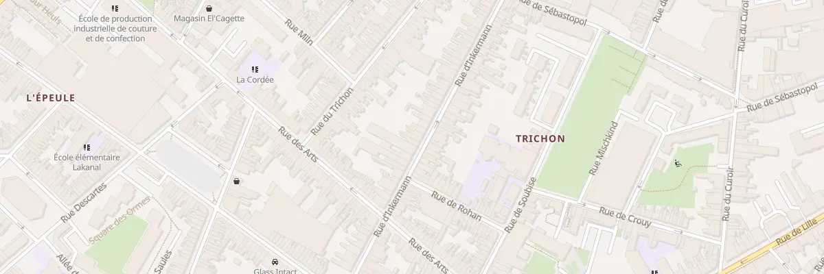 Plan du 58 Rue D’Inkermann à Roubaix