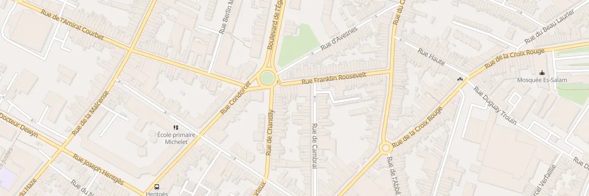 Plan du 62 Rue Franklin Roosevelt à Tourcoing