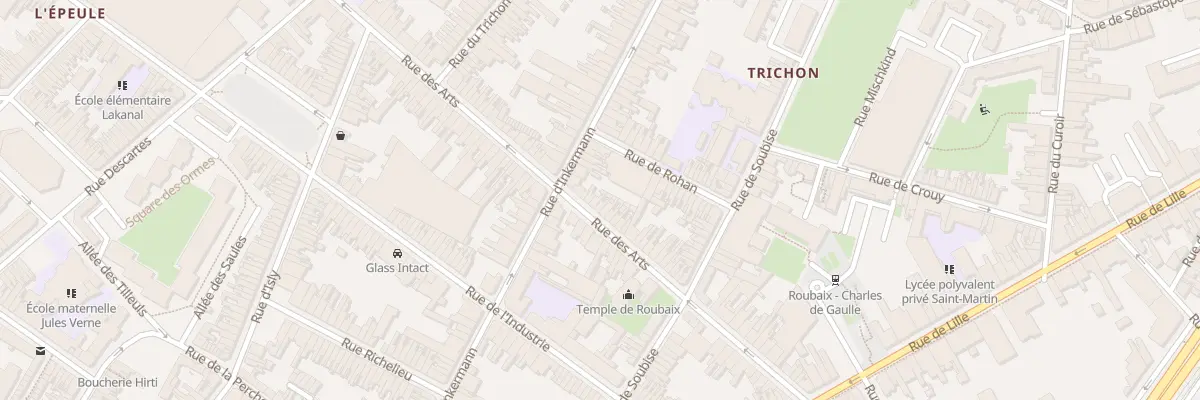 Plan du 62 Rue des Arts à Roubaix